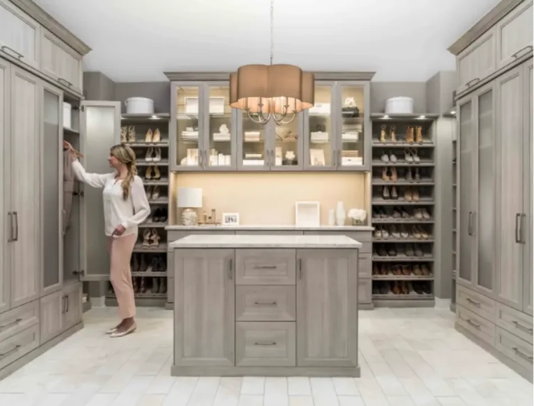 Custom closet drawers and cabinetry in New Jersey home